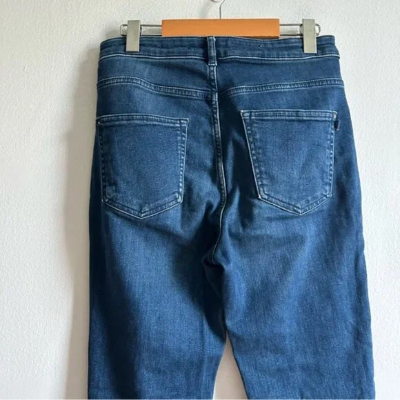 Anthropologie Pilcro Sz 28 The Icon Dark Wash Flare Denim Jeans - Picture 4 of 12